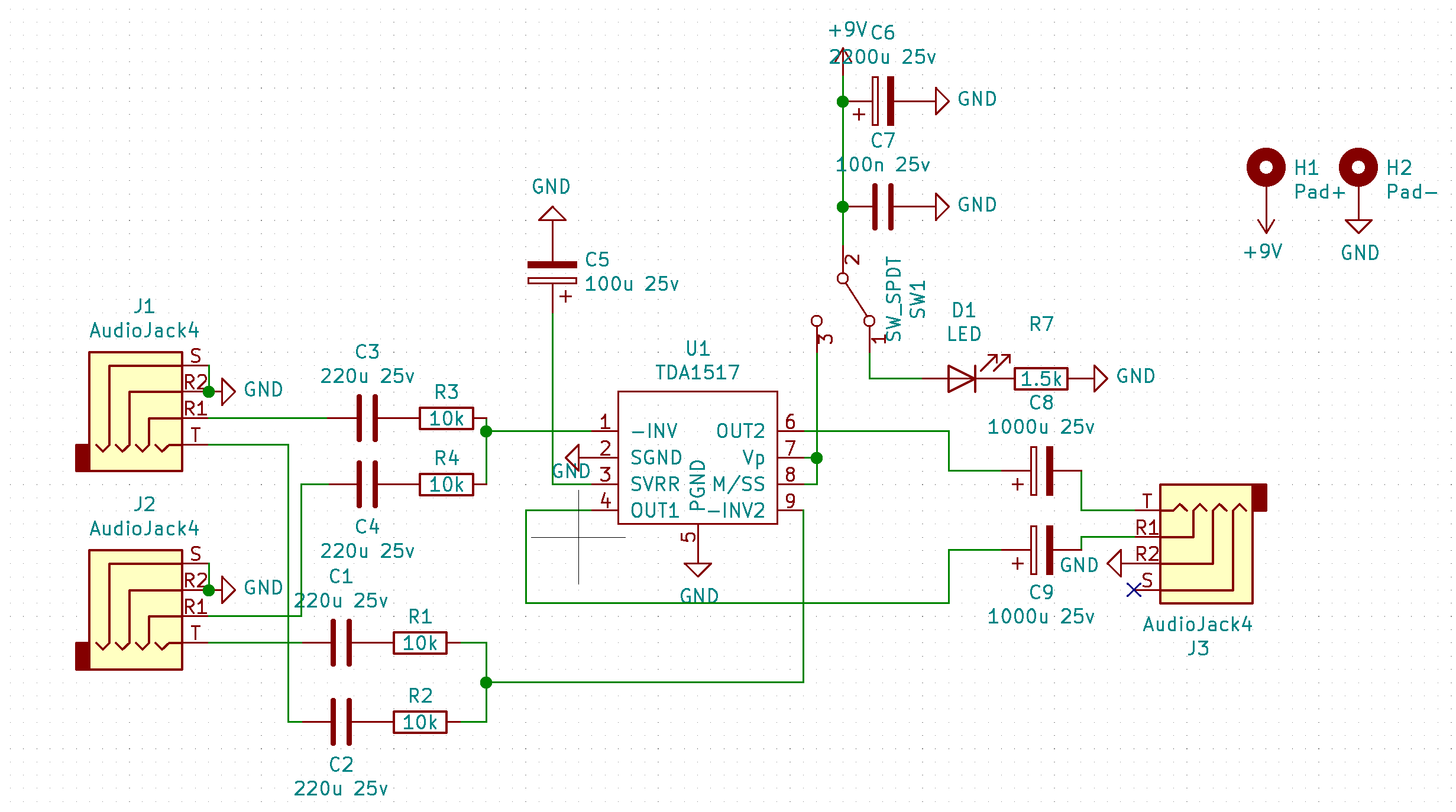 Stereo Audio Combiner